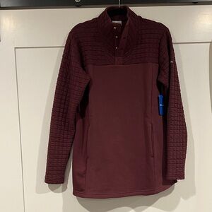Maroon Quilted Pullover